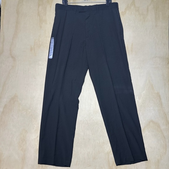Kenneth Cole Reaction Unlisted Dress Slacks Pants 36X32 Black - Picture 1 of 12